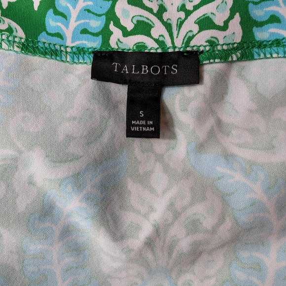 Talbots Teal and White Mini Dress - Picture 7 of 9